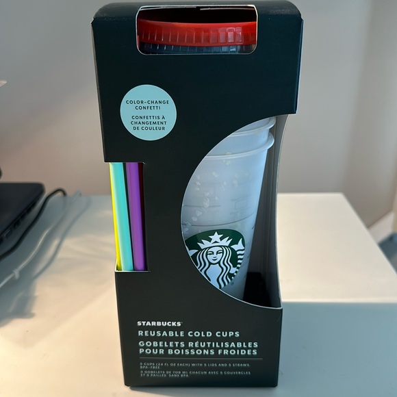 Starbucks Confetti Color Changing  Cups - Picture 1 of 3